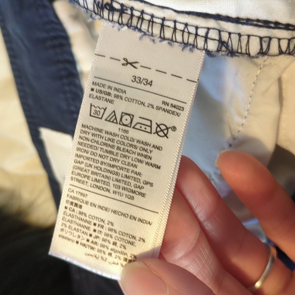 GAP Navy Straight Khaki Pants - Picture 6 of 6